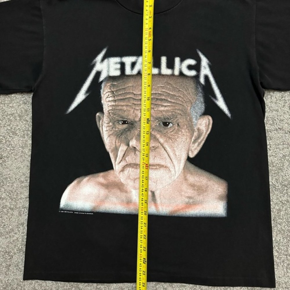 Vintage 1991 Metallica Enter Sandman Never Land Tour Shirt Brockum Large RARE!🔥 - Picture 10 of 11
